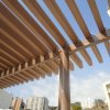 Einrichtungen_Pergola, Dachüberstand, Dach_Einkaufszentrum