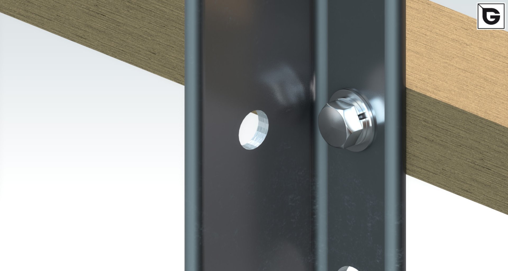 Befestigung mit 
 InPull Nut