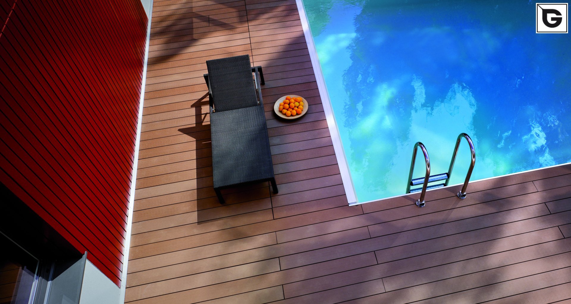 Einrichtungen_Schwimmbad deck_Am Wasser entlang