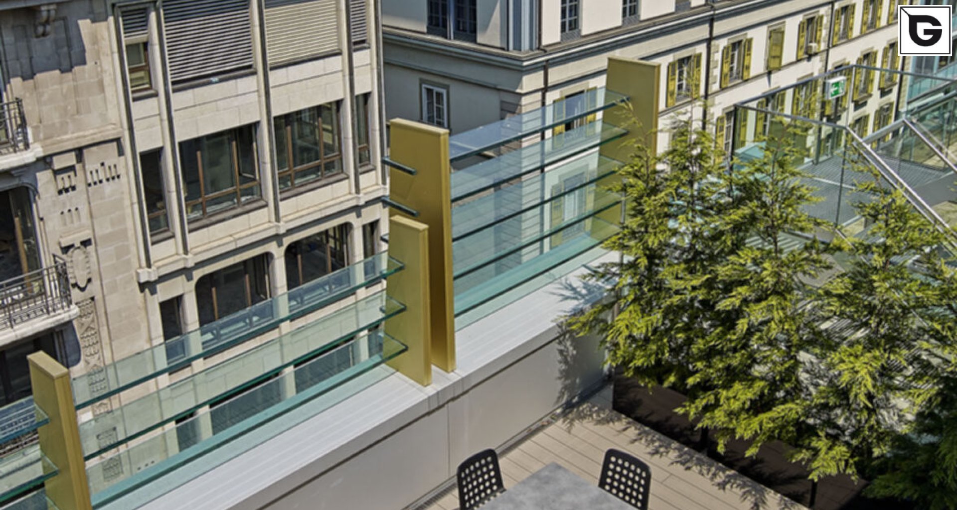 Restaurant und Hotelgewerbe_Dachanlage, Balk., Laufgang_Restaurant