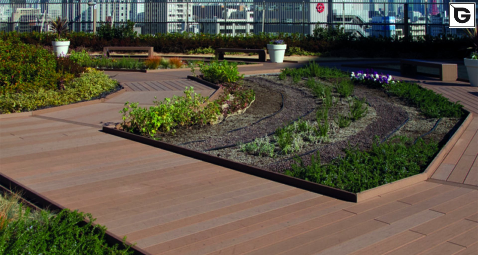 Kaufmännische Gebäude_Terrasse Gewerbliche Nutzung_Einkaufszentrum