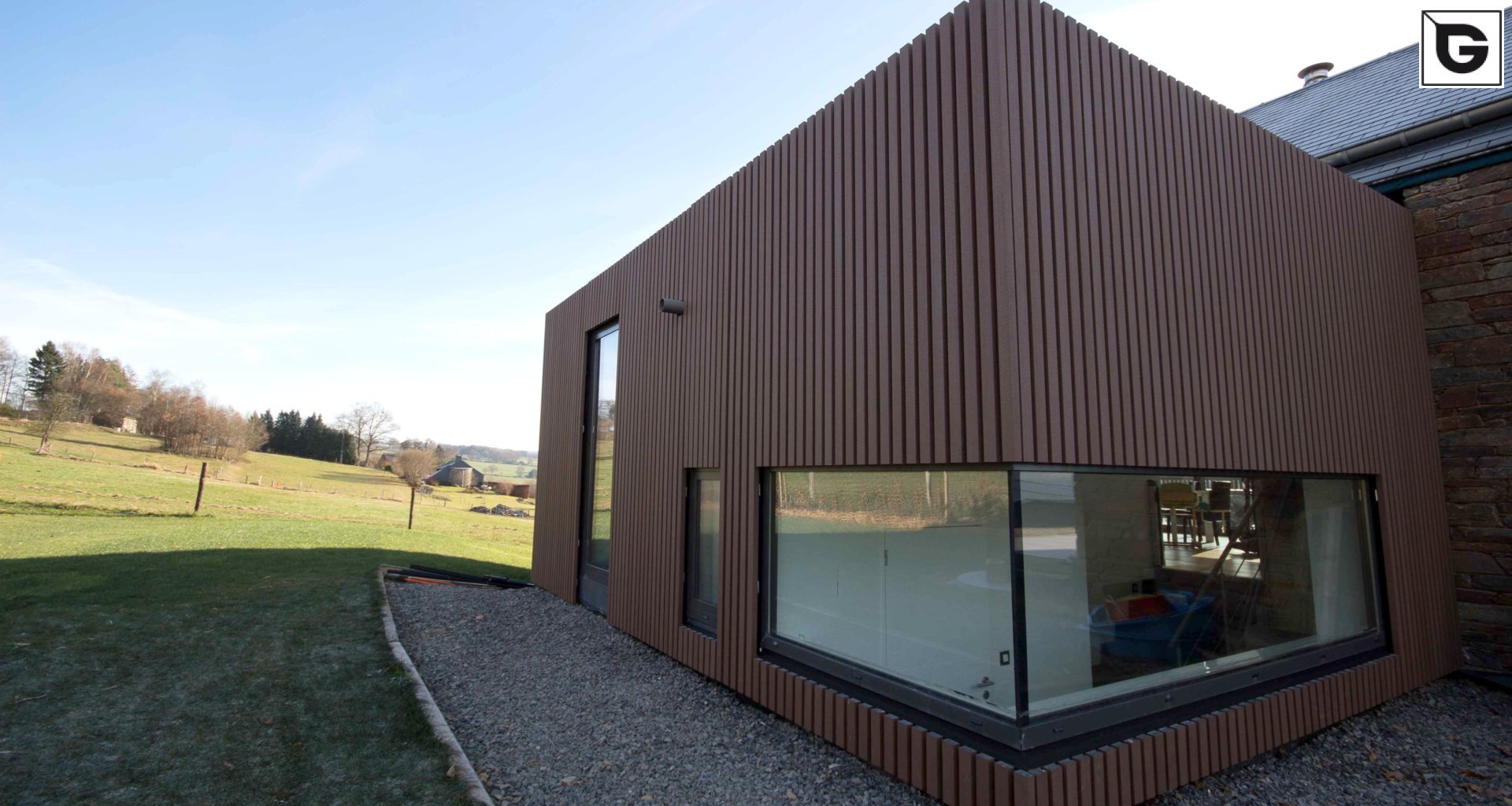 Privathaus_Offene Fassadenverkleidung - verti._Privatresidenz