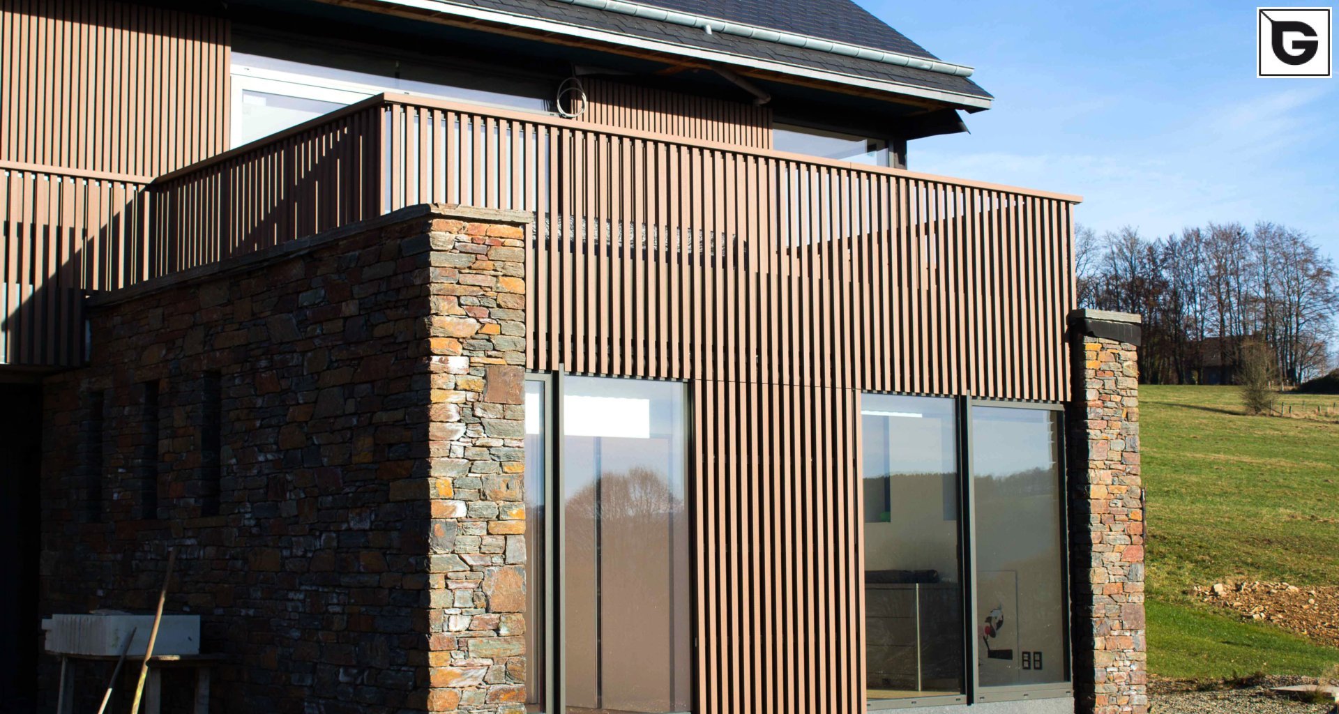 Privathaus_Offene Fassadenverkleidung - verti._Privatresidenz